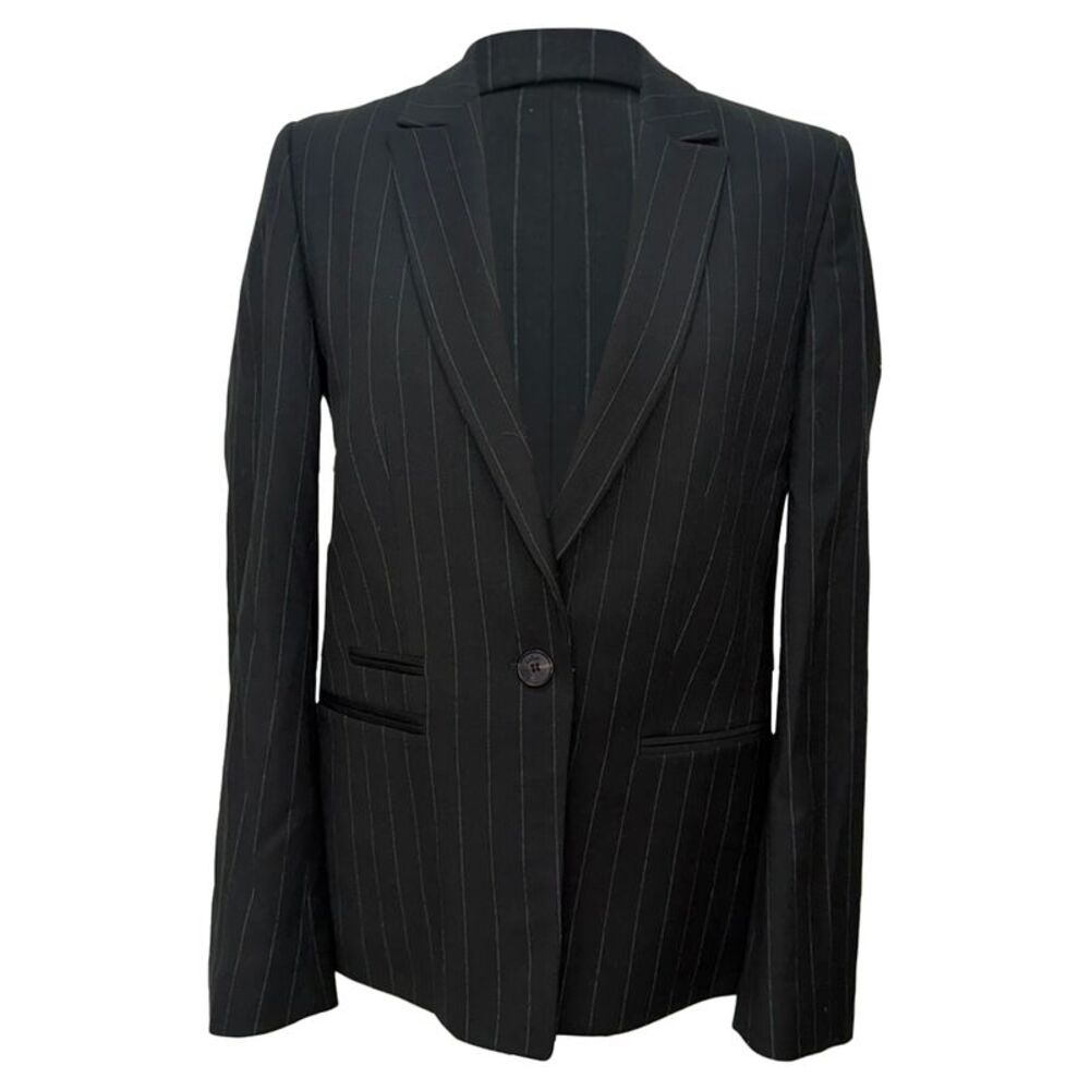 Ba&sh Pinstripe Blazer in Black Polyester
